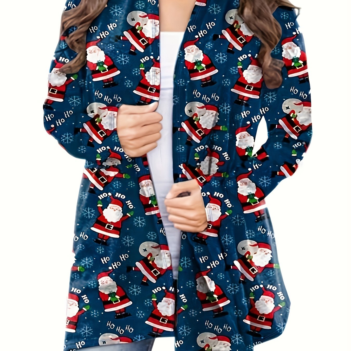 Printed Long Sleeve Cardigan