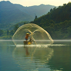 10m 32 8ft Round Fishing Net for Saltwater Freshwater