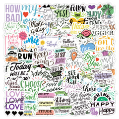 50 Inspirational Stickers Positive Encouragement Student Teacher Waterproof