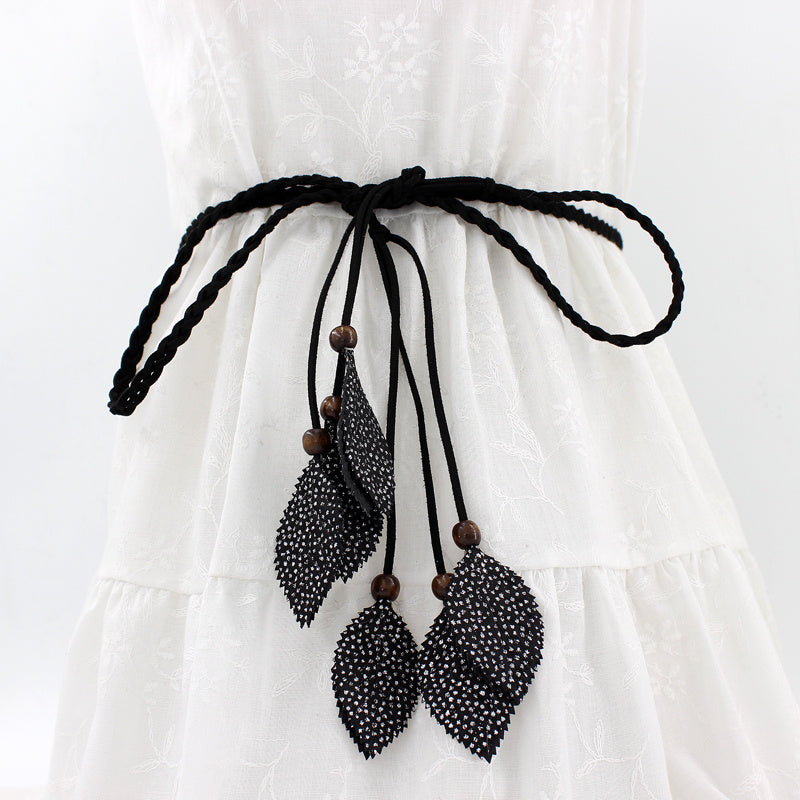 Boho Style Braided Rope Waist Belt