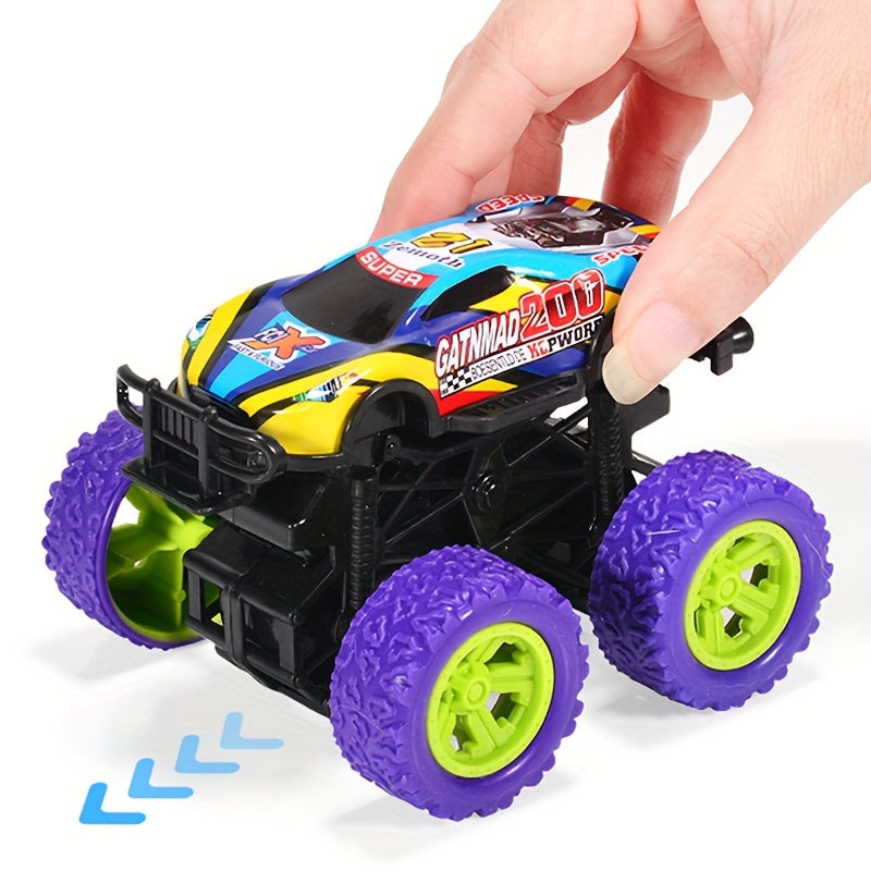 4pcs Alloy Off-road Toy Car Friction Drive Trolley Perfect For Christmas Parties