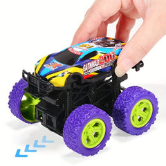 4pcs Alloy Off-road Toy Car Friction Drive Trolley Perfect For Christmas Parties