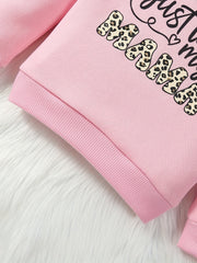 Sassy Mama Print Sweatshirt for Little Girls