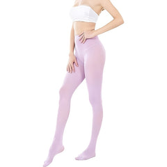 3 Pack High Waist Opaque Slim Tights Elastic Pantyhose