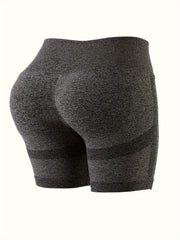 10Pcs High Waist Yoga Shorts Butt Lifting High Stretch Seamless Sports Shorts