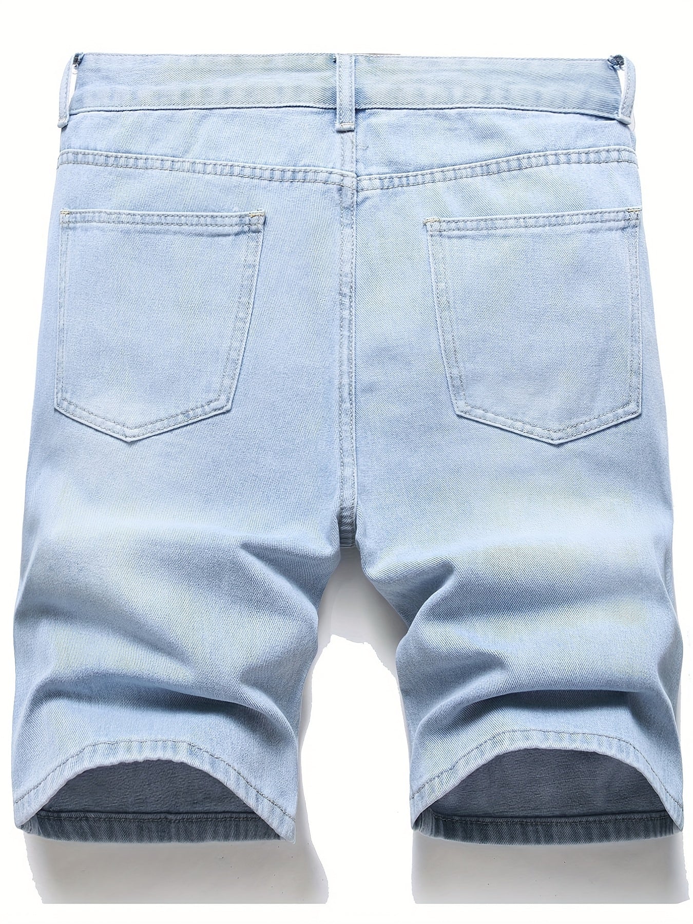 Men's Distressed Denim Shorts Street Style Casual Summer Wear