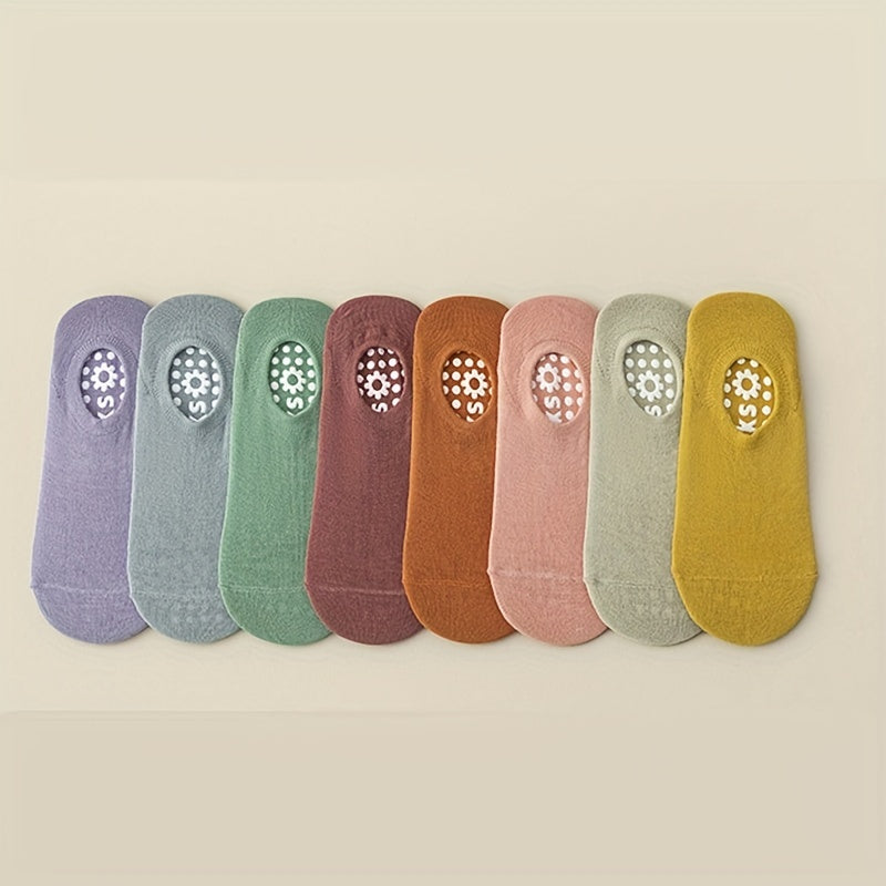 8 Pairs Mix Yoga Socks Breathable Low Cut Non slip Grips Sports Socks Pilates