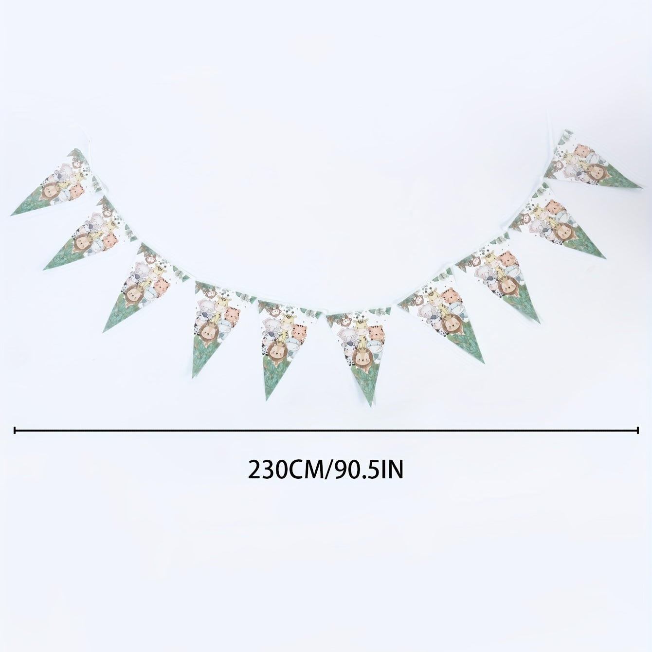 Lion Giraffe Triangle Banner Jungle Theme Party Supplies