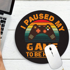 Retro Game Console Mouse Pad Art Pattern Non Slip for Gaming Halls