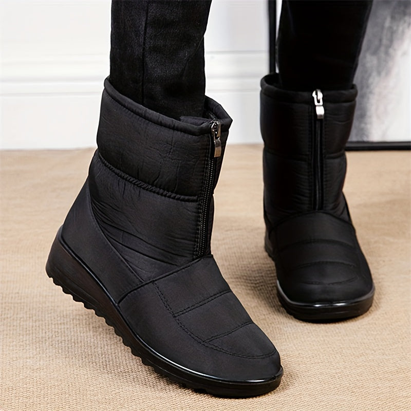 Women's Thermal Snow Boots Waterproof Slip on Winter Ankle Boots