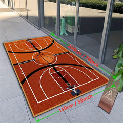 Basketball Court Crystal Pile Carpet Living Room Play Mat