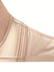 Floral Jacquard Lace High Stretch Supportive Bra