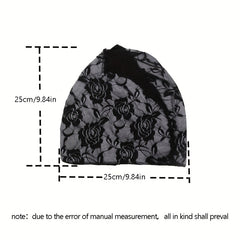 Solid Lace Beanie Cap Skull Hat Warm Chemo Hats Women