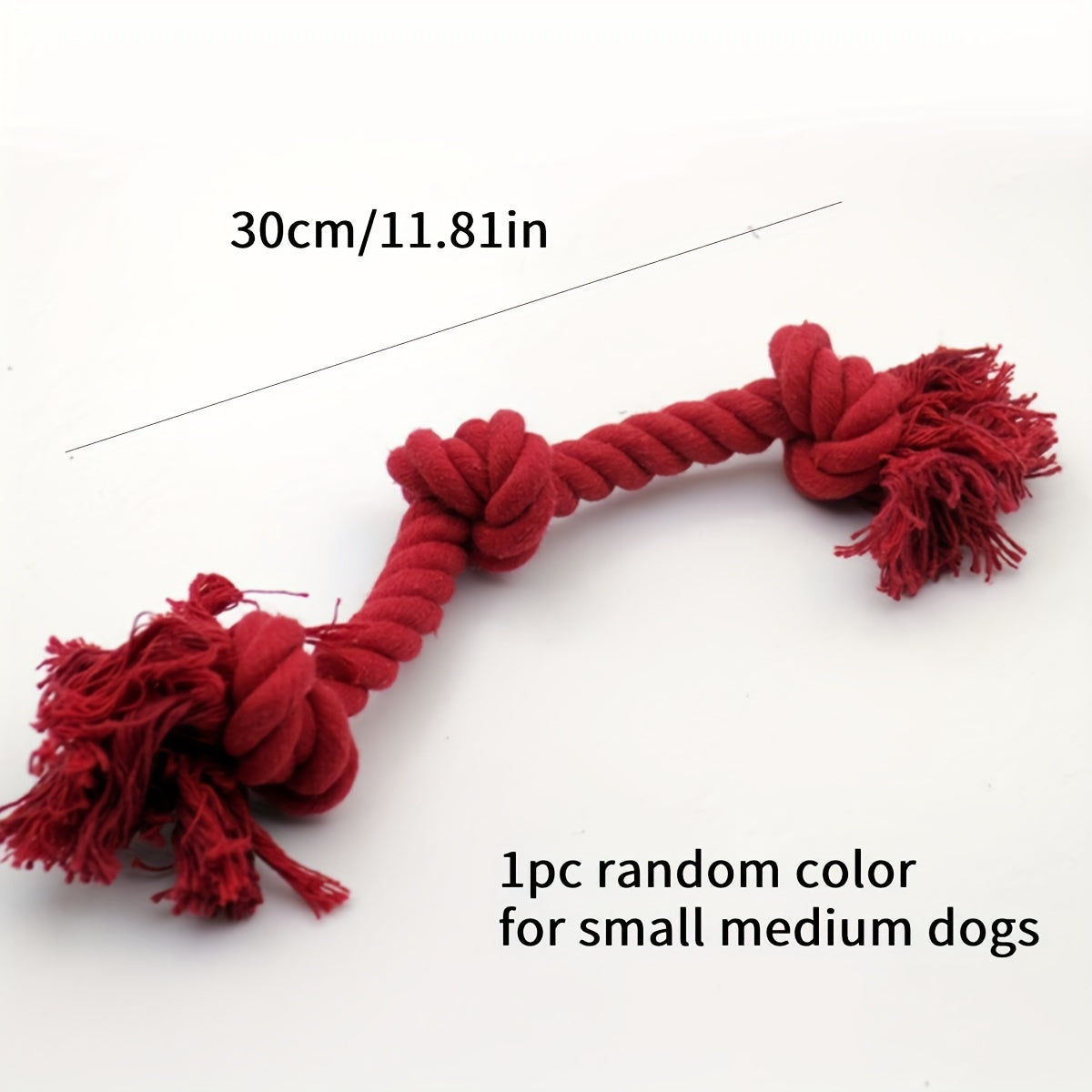1pc Dog Toy Molar Bite Rope Knot Chew Toy
