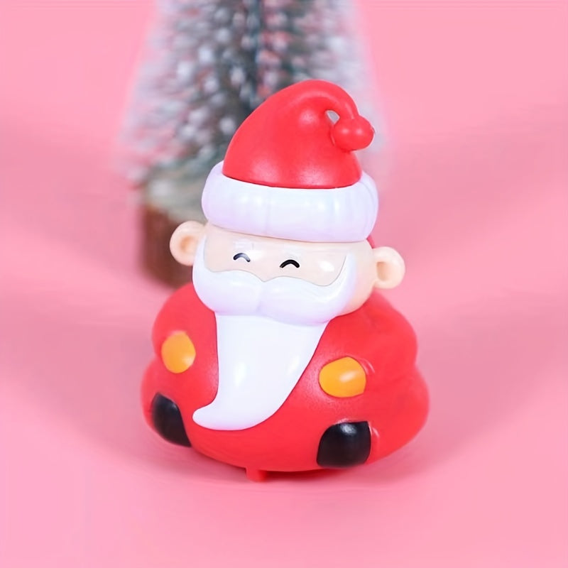 Christmas Toys Santa Claus Christmas Tree Snowman Shape Inertia Pull Back Car