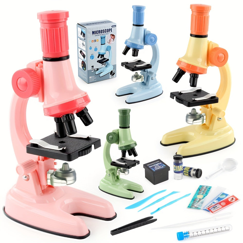 HD Microscope Kids Science Experiment Set Multimagnification Mirror Combo