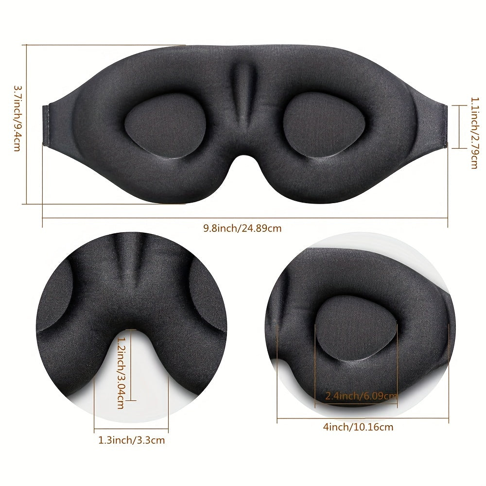 3pcs Soft Silk Eye Mask Shading Men Women Sleep Aid