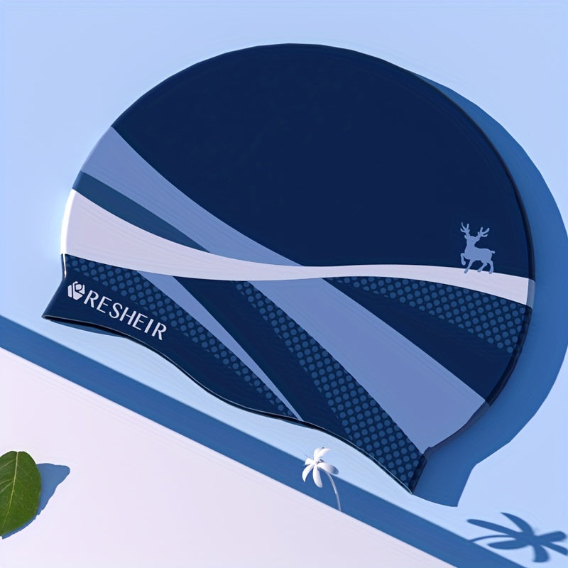 Women's Waterproof Silicone Swimming Cap for Long Hair