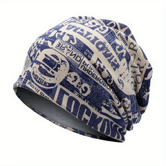 Autumn Men's Knitted Beanie Hat Nightcap Gorro Baggy Skull Bonnet Cap
