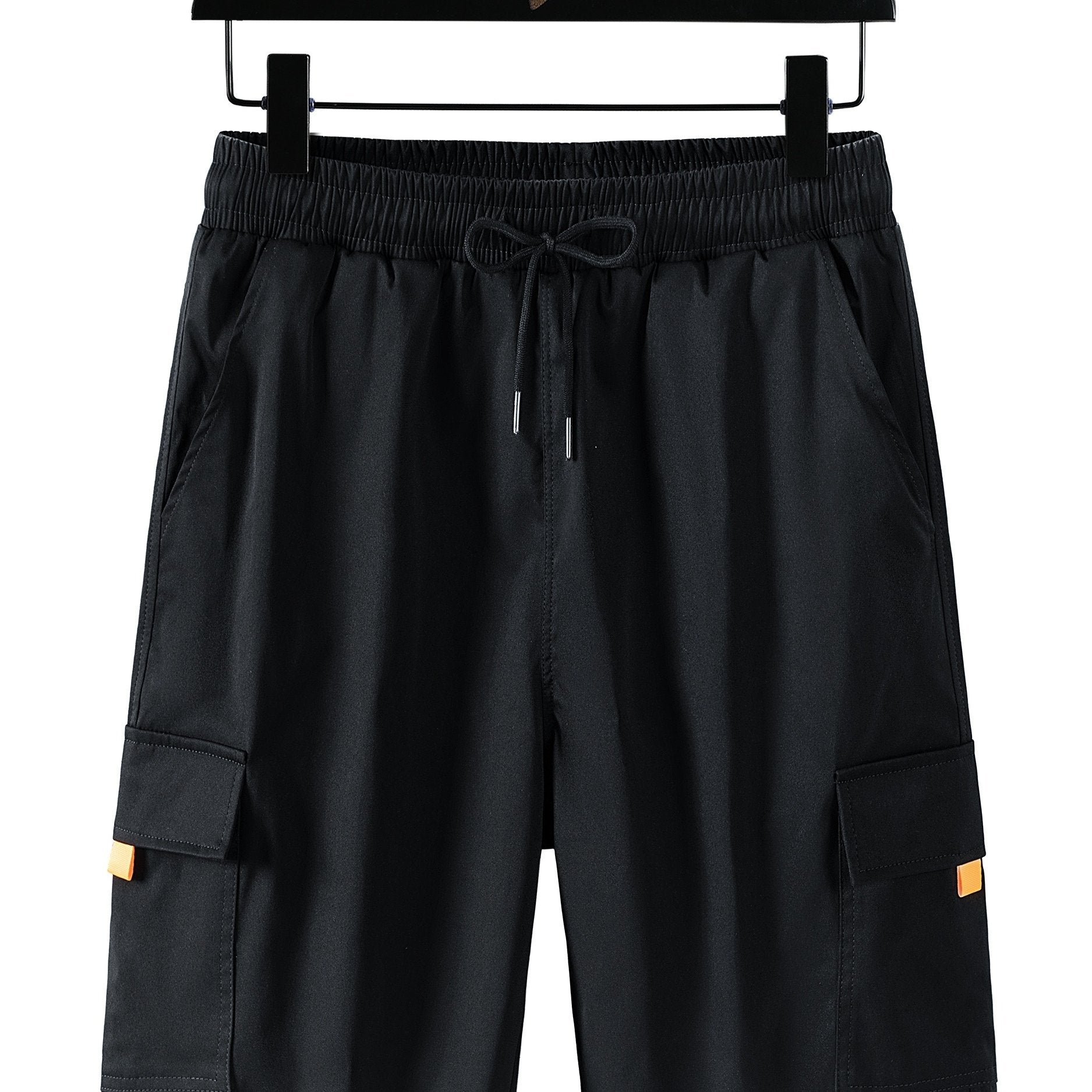 Men's Elastic Waist Drawstring Cargo Shorts for Summer