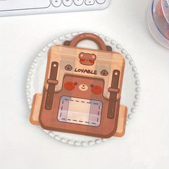 10pcs Cartoon Backpack Shape Jewelry Storage Bag