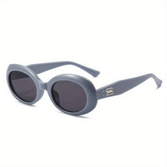 Men's Retro Cat Eye Sunglasses Oval Frame Glasses