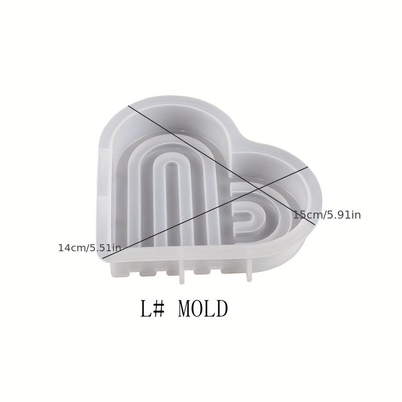 Heart Door Candle Mold DIY Heart Coaster Arch Decoration Silicone Mold