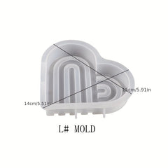 Heart Door Candle Mold DIY Heart Coaster Arch Decoration Silicone Mold