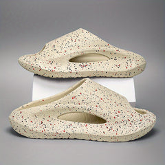 Men's Paint Dots Pillow Slides Non Slip Slippers Indoor Outdoor Shoes