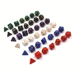 42pcs Sided Dice Set Polyhedral Dices Party Game Toys For Holidays
