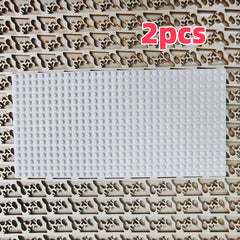2pcs Small Particle Building Blocks Wall Base Plate Universal Base Plate
