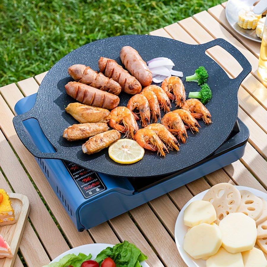 Non Stick BBQ Pan for Outdoor Grilling & Baking 13.3in x 11.8in