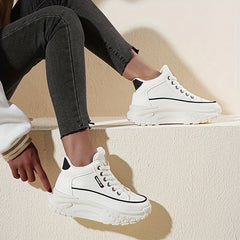 Anti Slip Chunky Dad Shoes Height Increased Stylist High Running Shoes
