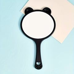 Cartoon Handheld Makeup Mirror with Handle, Portable Beauty Mirror