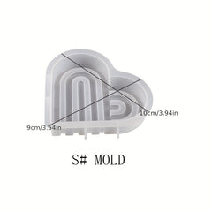 Heart Door Candle Mold DIY Heart Coaster Arch Decoration Silicone Mold