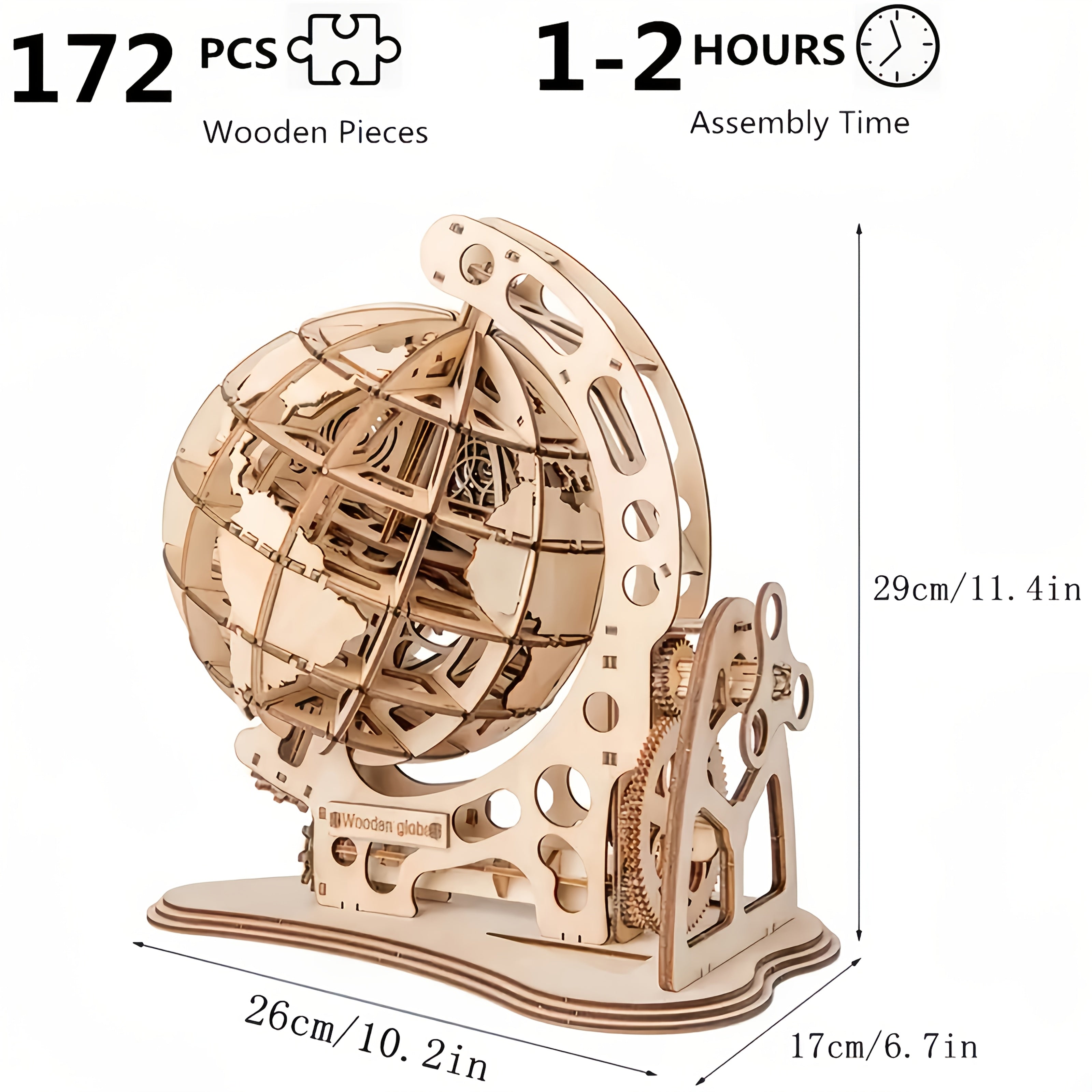Wooden 3D Puzzle Mechanical Model Kit for Adults Home Decor Gift