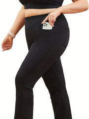 Solid High Rise Stretch Leggings