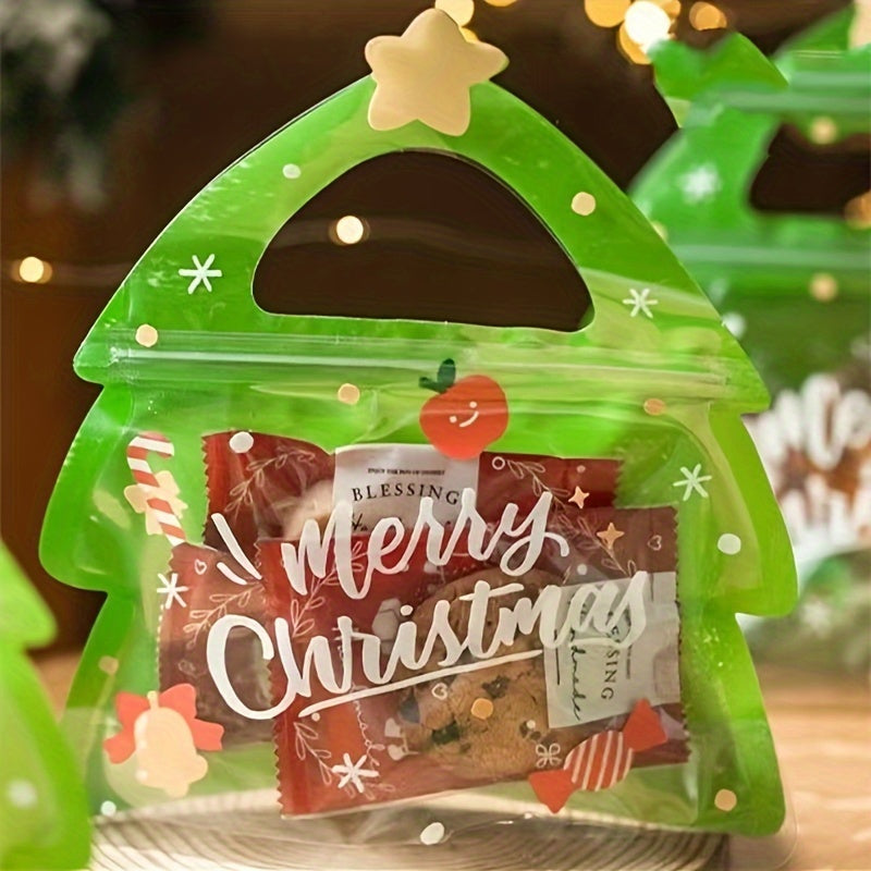 10pcs Christmas Gift Bags for Candy Packaging