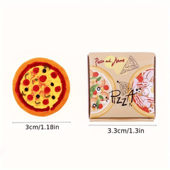 Mixed Pizza in Takeout Box Dollhouse Food Prop