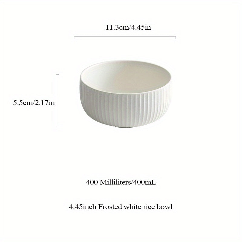 Ceramic Salad Bowl Frosted Rice Bowl Pasta Bowl Kitchen Supplies