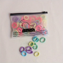 50pcs Girls Hair Tie Bands Ponytail Scrunchies Hair Accessories