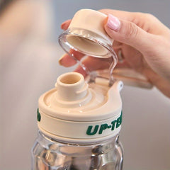 680ml Clear Water Cup with Filter, Leakproof Lightweight Bottle