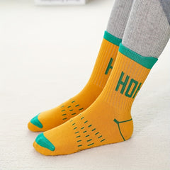 5pairs Boys Kids Letters Print Socks Casual Sports Socks