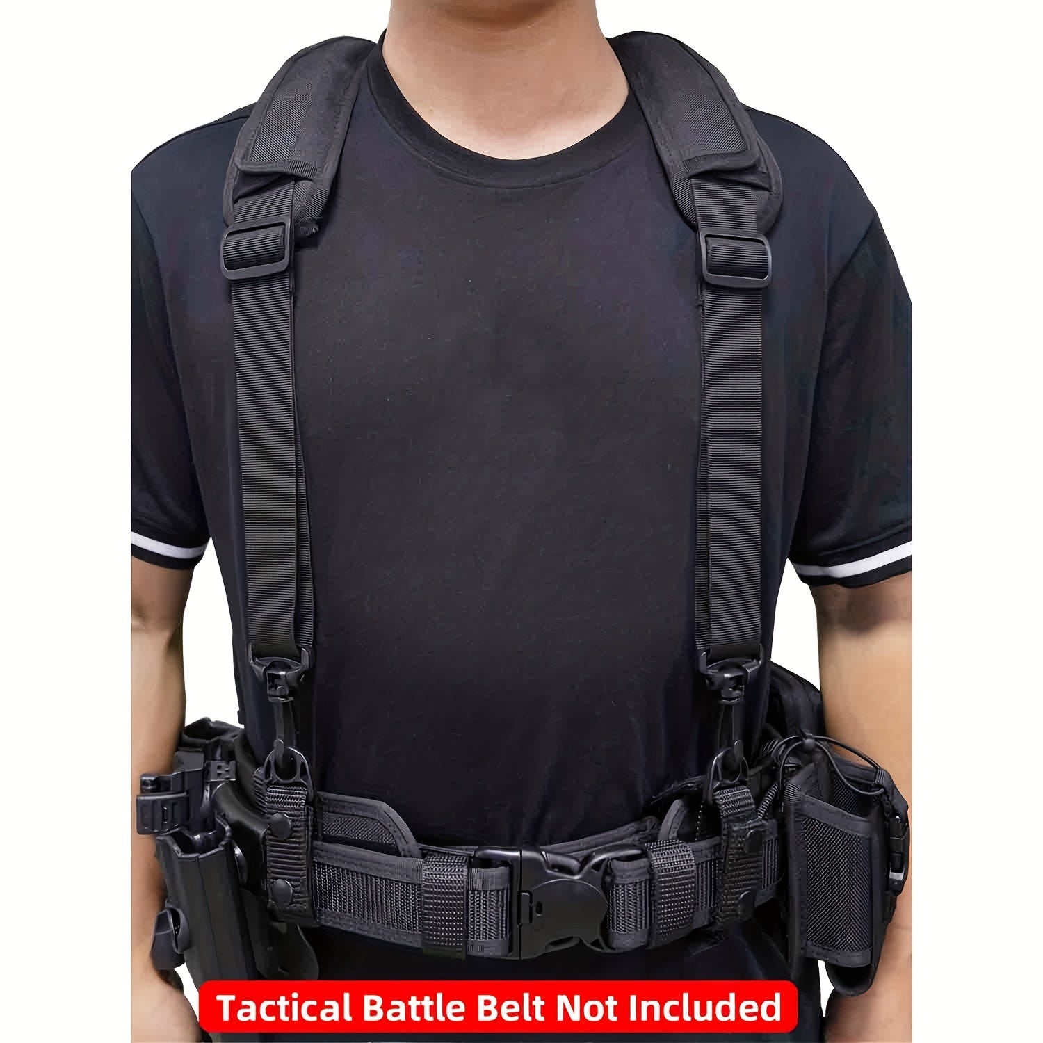 Men's Tactical Tool Belt Suspenders Combat Harness
