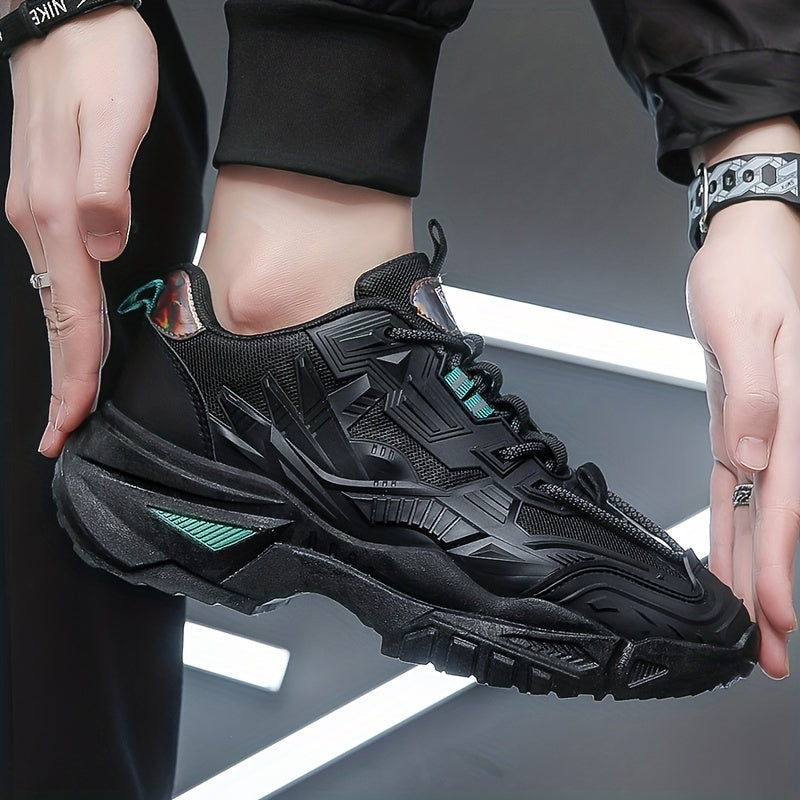 Men's Lace Up Chunky Sneakers Elevator Shoes