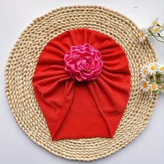 Baby Girls Flower Decor Turban Soft Hair Wrap Headband