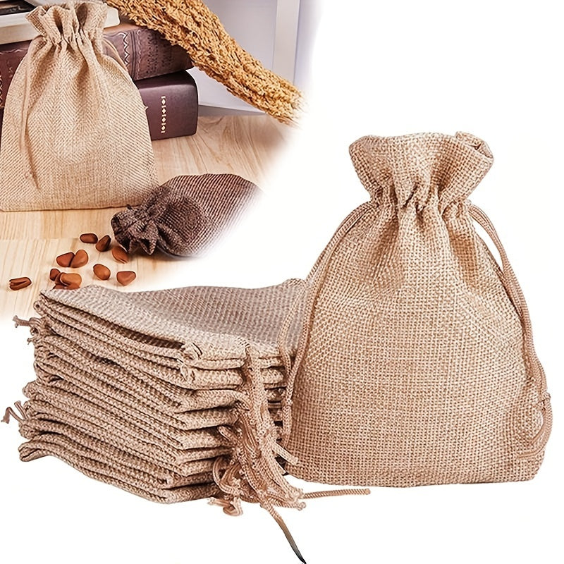 Burlap Bag Jute Gift Bags DIY Wedding Favor Gift Bag Packaging