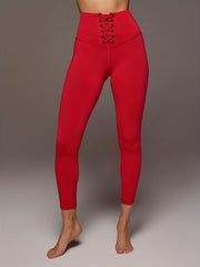 Sports Leggings Crisscross Wide Waistband Tummy Control Yoga Pants