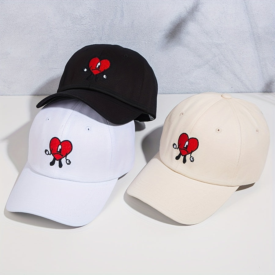 Embroidered Baseball Cap Men's Casual Sunscreen Peaked Cap