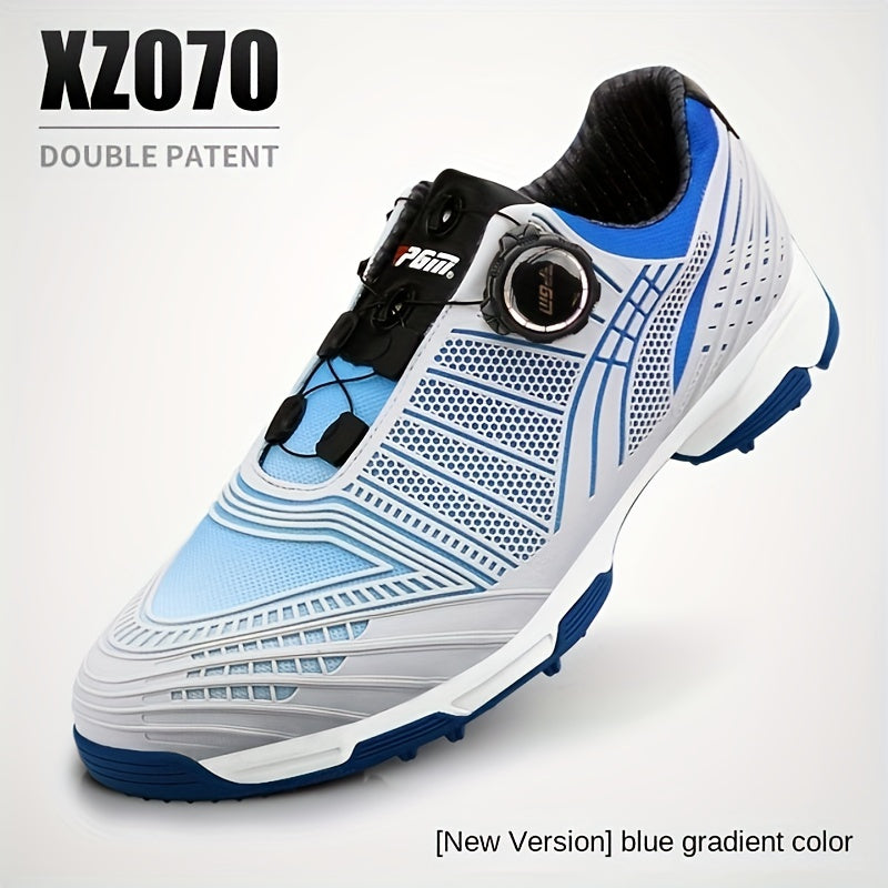 PGM Men's Golf Shoes With Rotary Buckle Lightweight Nylon Sports Sneakers
